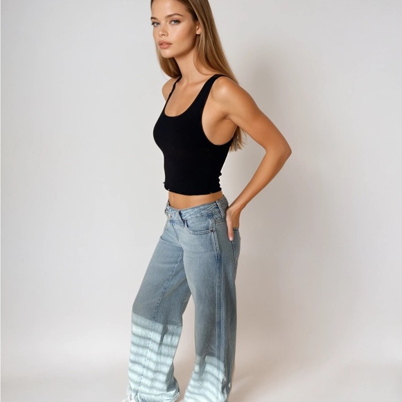 Black Ribbed Tank Top - Picture 2 of 3